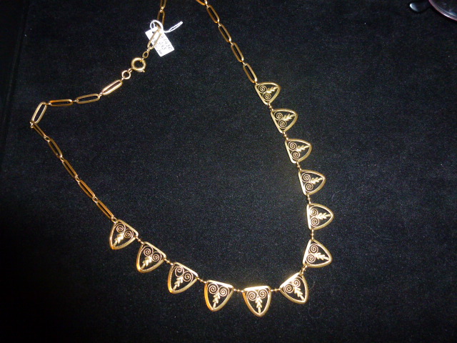 Collier collerette or 19ème