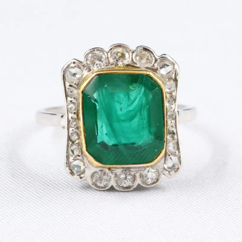 Bague émeraude Art déco