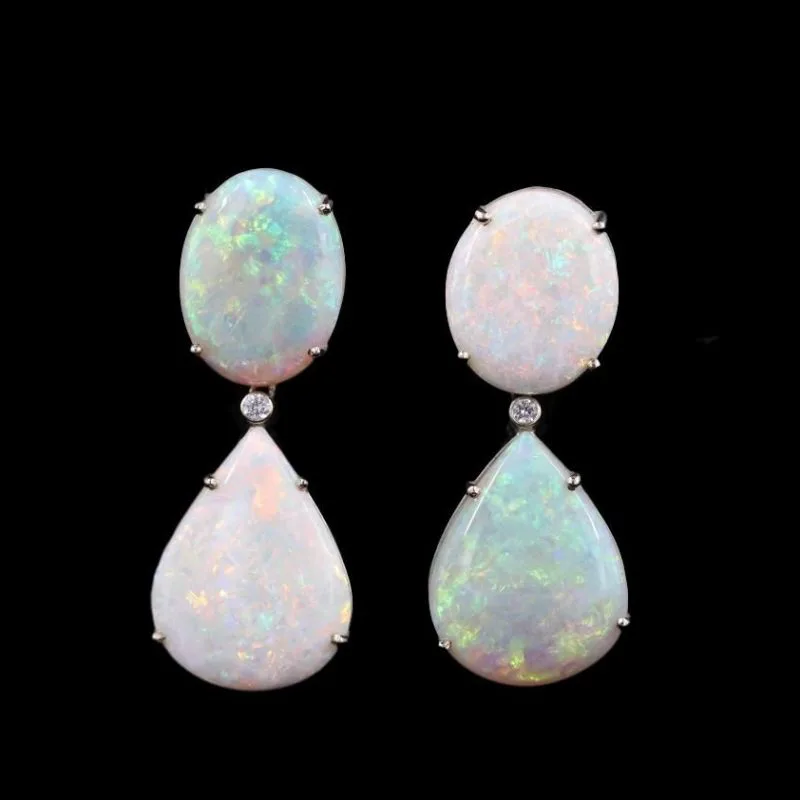 Boucles d'oreilles opales d'Australie