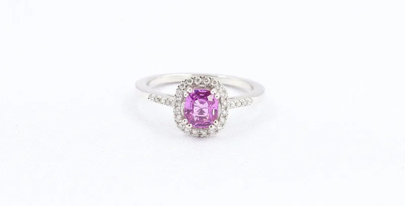 bague-saphir-rose-et-diamants or gris