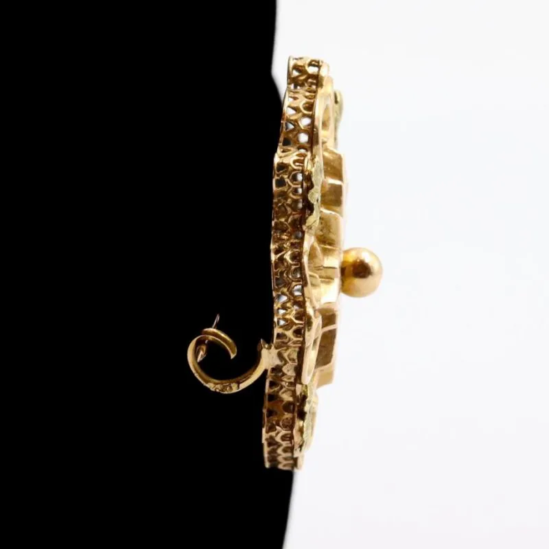 Profil ajouré broche fin XIXe