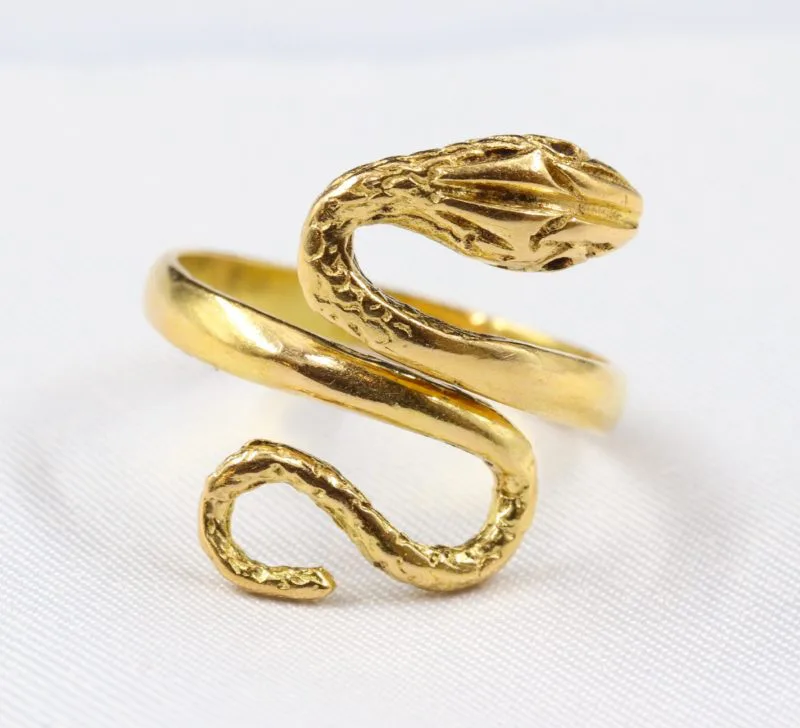 Bague serpent or