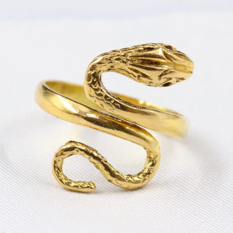 Bague serpent or