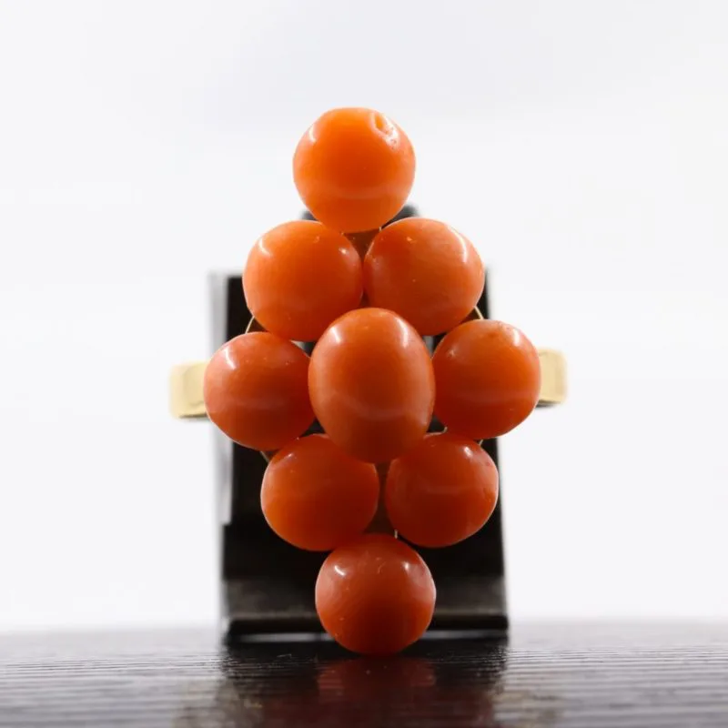 Bague corail Napoléon III