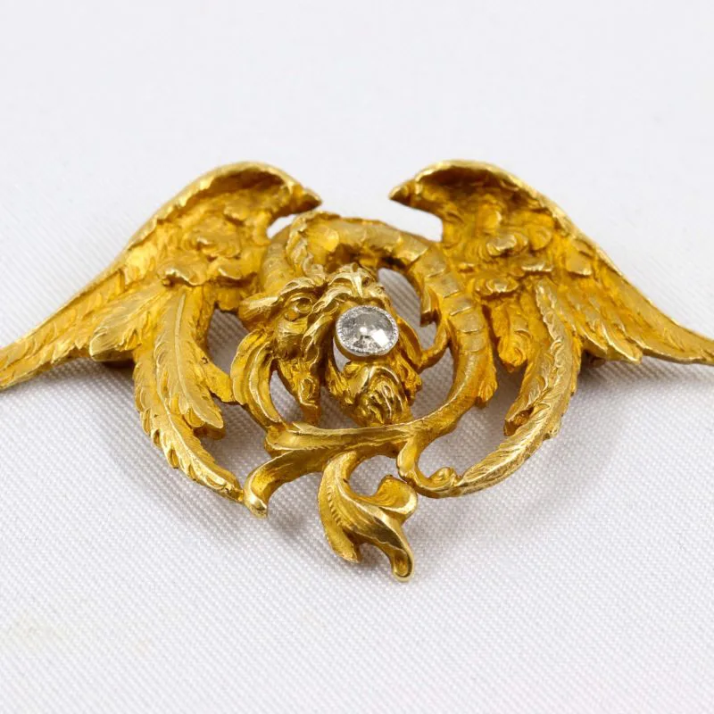 Belle chimère 1900 or et diamant