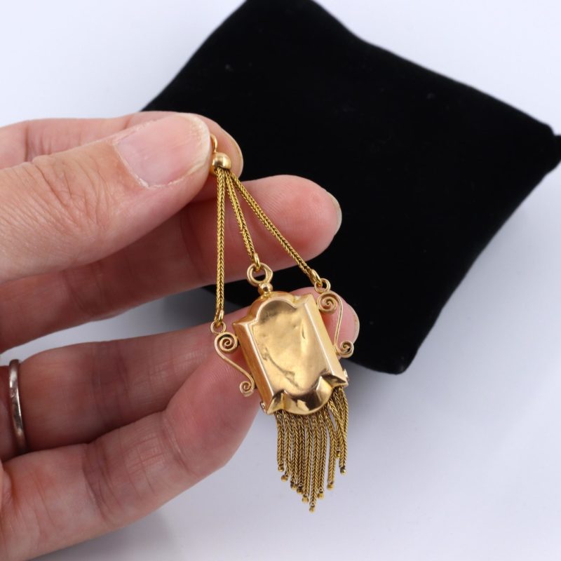 Pendentif Napoléon III à franges en or