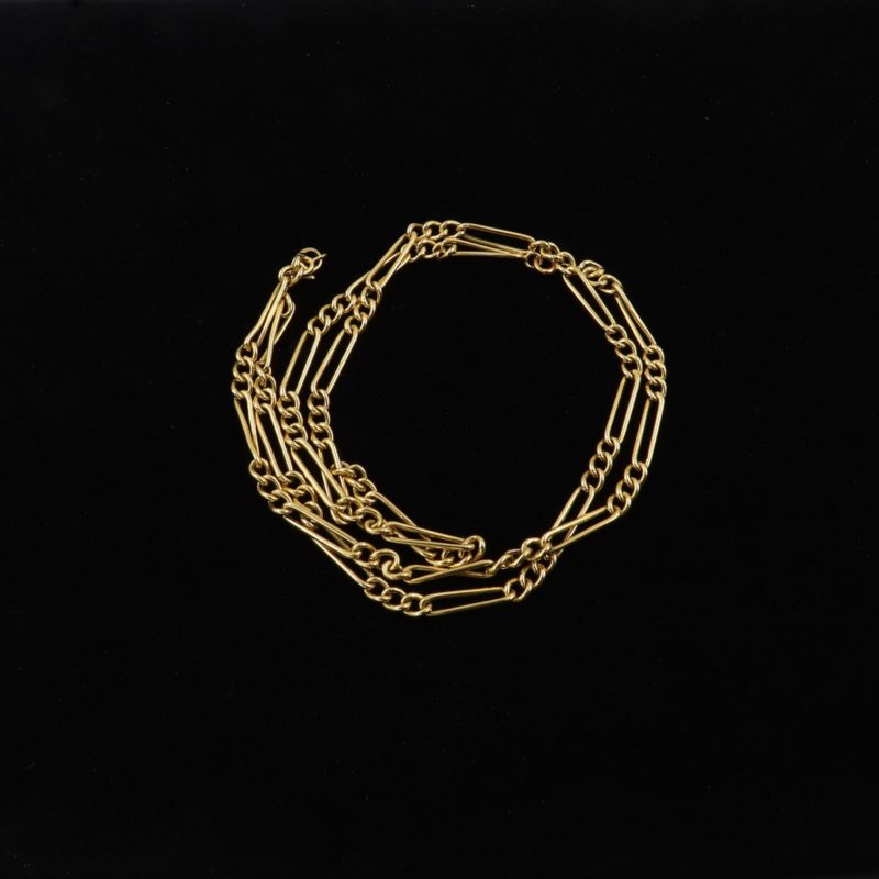 Collier maille figaro or