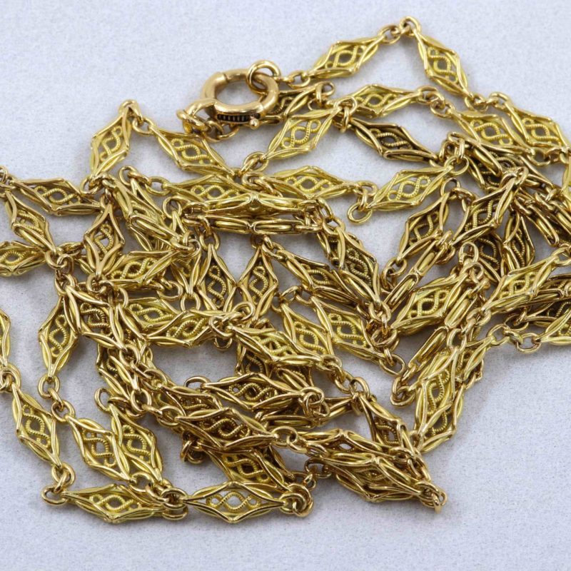 Très long sautoir or