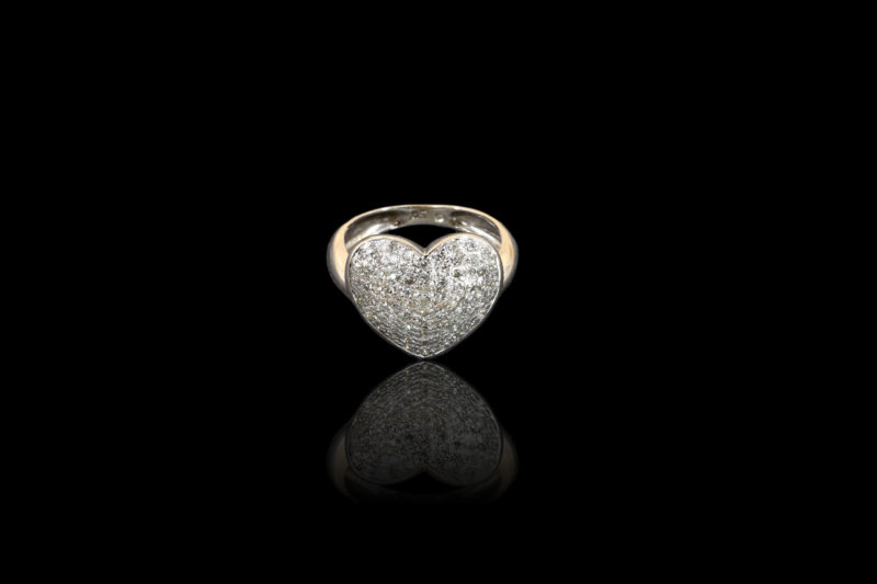 Bague coeur détourée