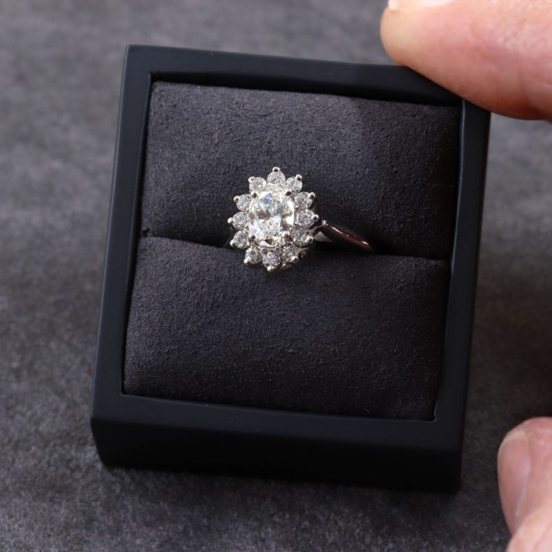 Bague de fiançailles diamant certifié