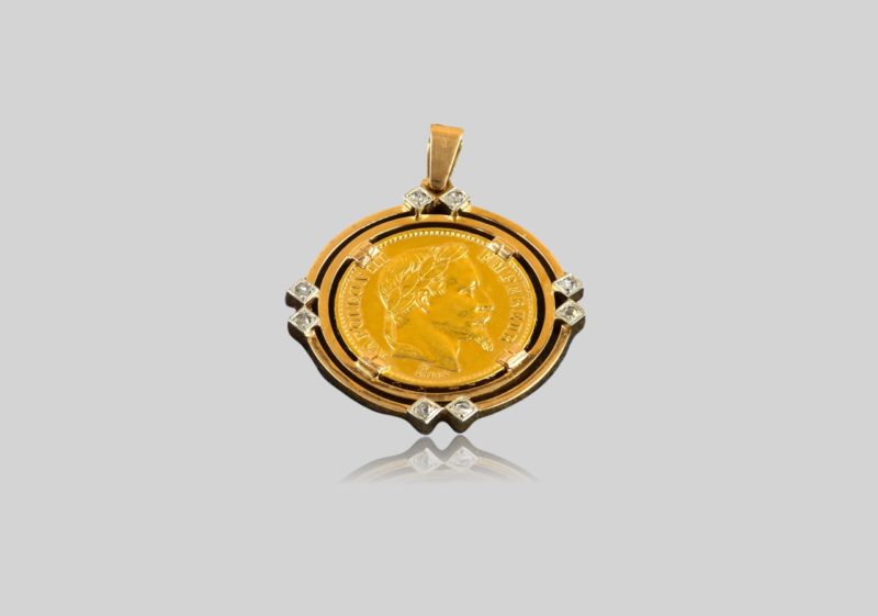 Pendentif Napoléon III diamants