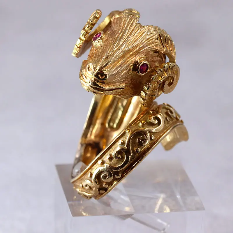 Bague bélier or Lalaounis