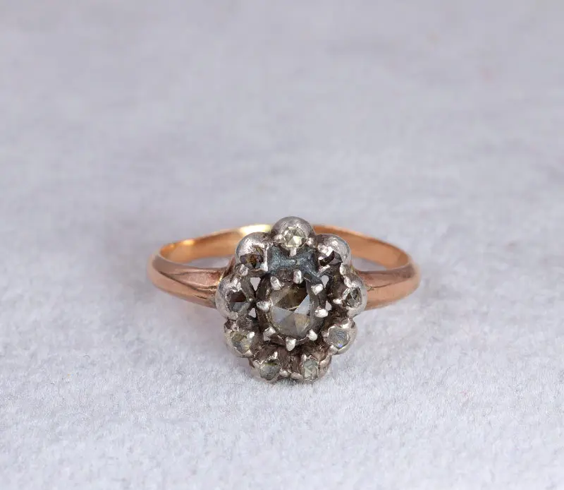 Bague diamants XVIIIe