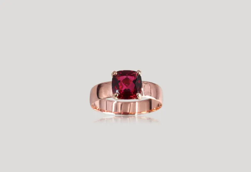 Bague tourmaline coussin