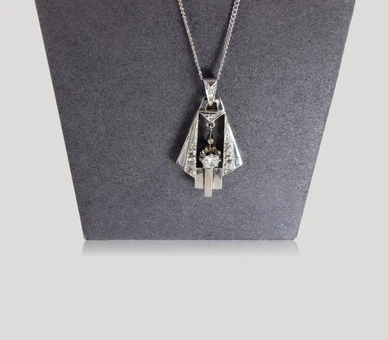Pendentif Art déco diamants (1)