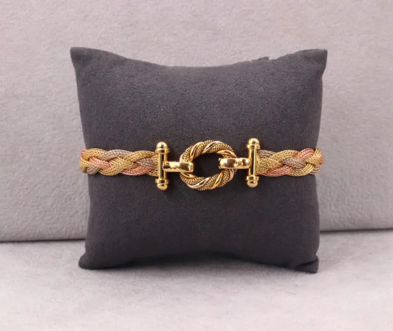 Bracelet tressé 3 ors
