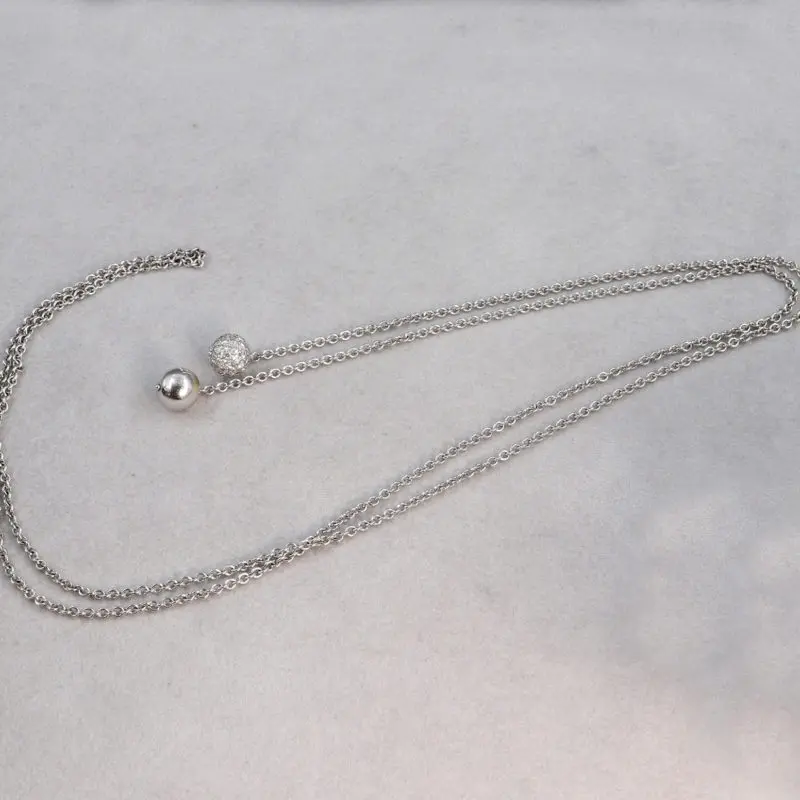 collier Bulgari vintage or blanc et diamants