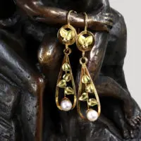 Boucles d'orelles style art nouveau / années folles - Etsy France