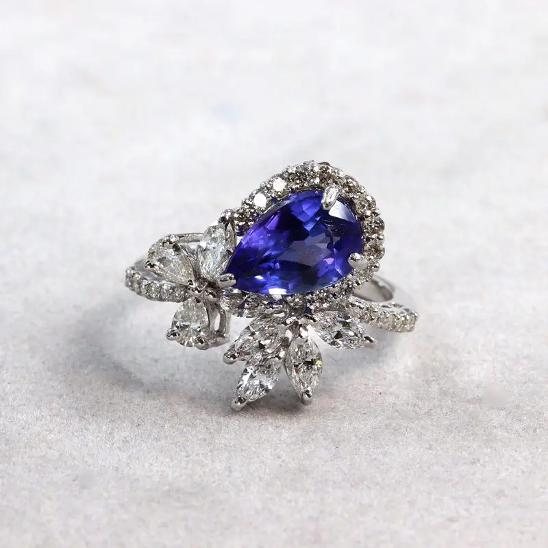 bague-tanzanite-et-diamants