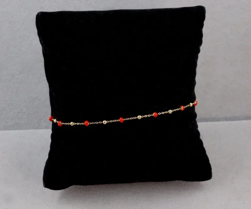 Bracelet boules d'or et boules émaillées