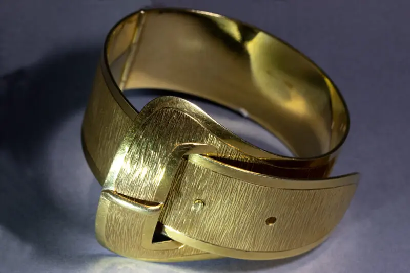 Bracelet ceinture vintage or jaune