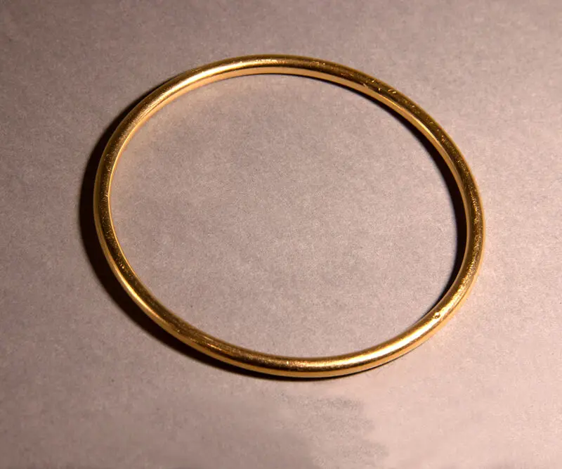 Bracelet jonc massif or jaune