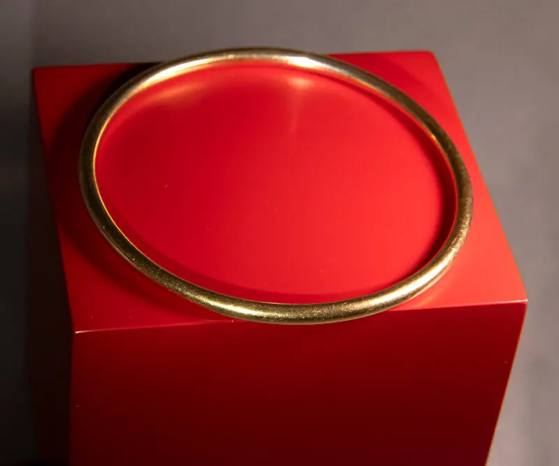 Bracelet jonc massif or jaune