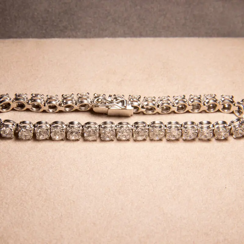 Bracelet tennis platine et diamants