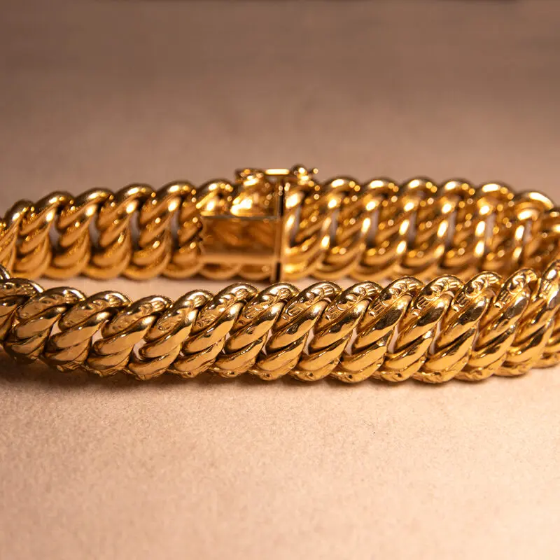 Gourmette maille américaine