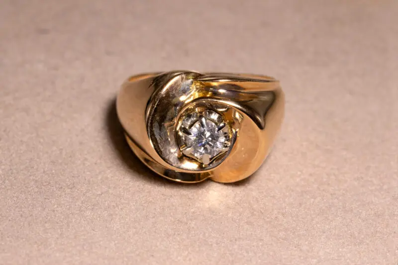 Bague tourbillon diamant, années 1940