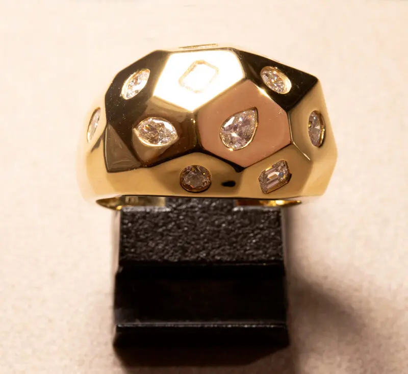 Bague diamants toutes tailles