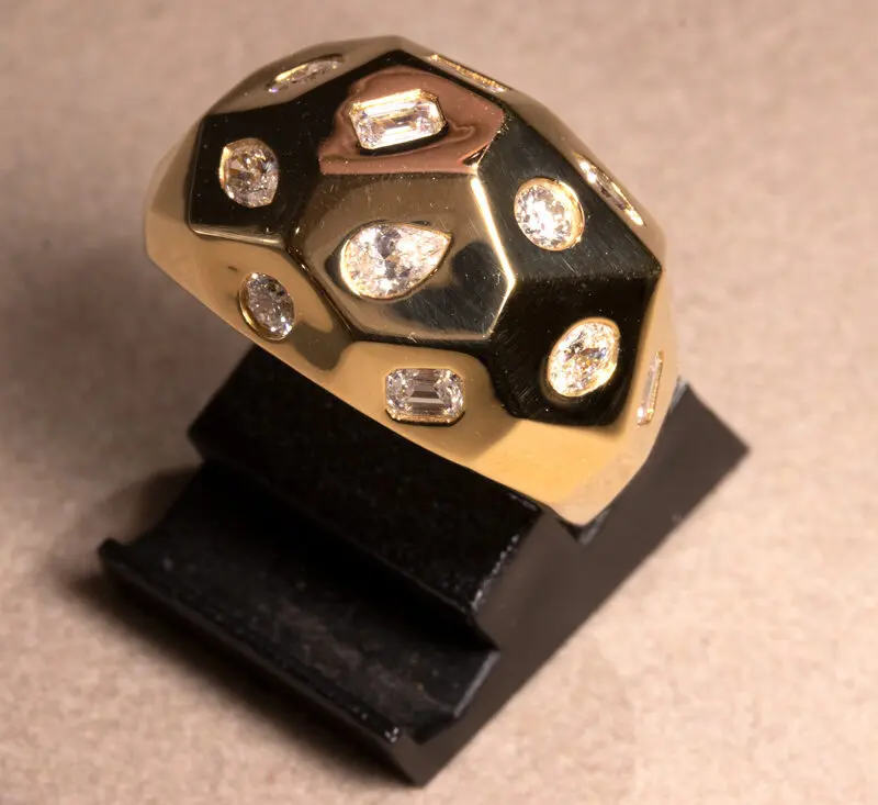 Bague diamants toutes tailles