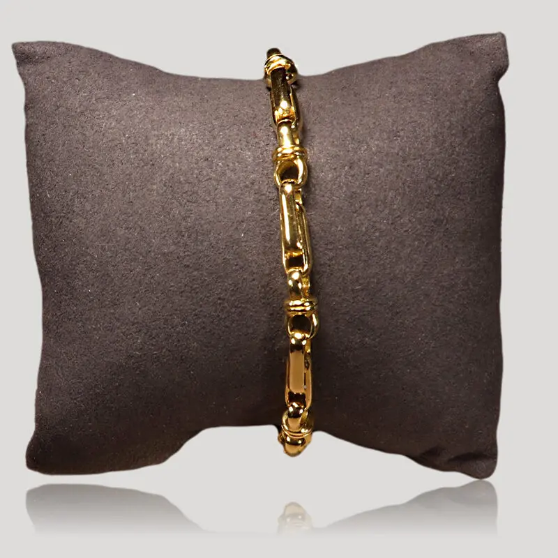 Bracelet maille allongée or jaune