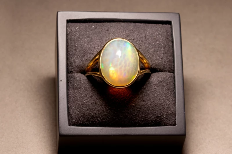 Bague cabochon opale d'Ethiopie – Image 3